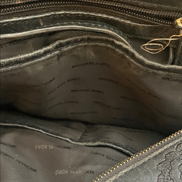 Michael Kors Black Floral Backpack